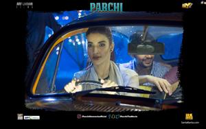 Hareem Farooq in poster of Pakistani movie `Parchi`